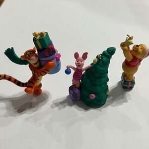 Vintage Winnie-the-Pooh Hallmark Keepsake Ornament Miniature 1998 set of 3